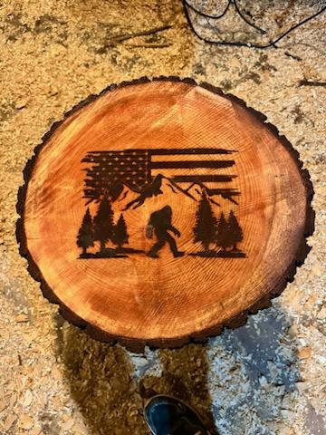 Patriotic Bigfoot Table