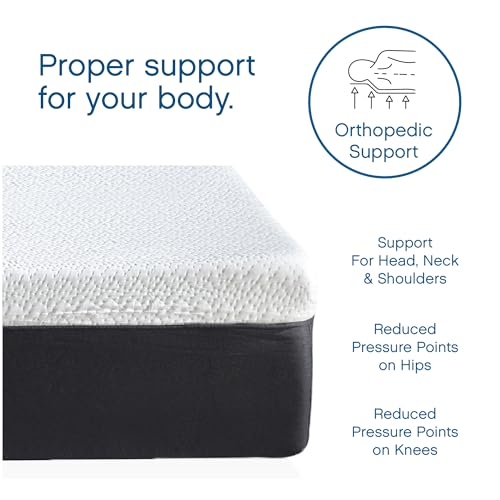 Classic Brands Cool Gel Ventilated Memory Foam 12-Inch Mattress | CertiPUR-US Certified | Bed-in-a-Box, Queen