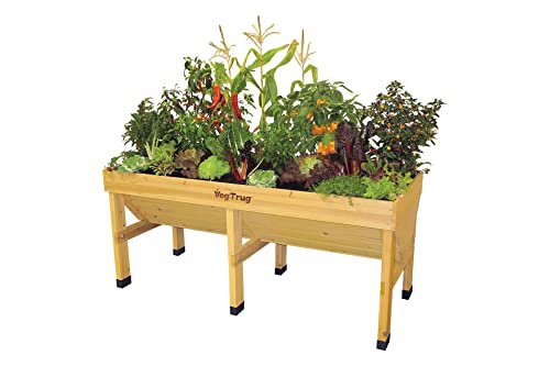 VegTrug VTNMD 0367 USA 1.8m Raised Planter, large, Natural