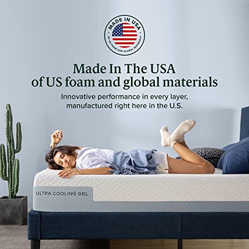 ZINUS 10 Inch Ultra Cooling Gel Memory Foam Mattress / Cool-to-Touch Soft Knit Cover / Pressure Relieving / CertiPUR-US Certified / Bed-in-a-Box / All-New / Made in USA, Twin